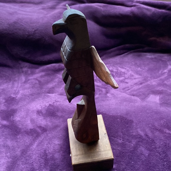 Hand Carved Wooden Totem Pole - Picture 3 of 4